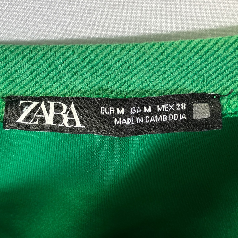 Zara Vibrant Green Short Sleeve Top - Picture 5 of 6